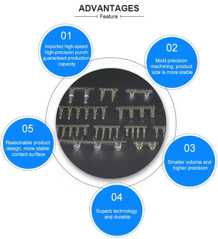 Copper Battery Terminals, Brass Terminal Connector, Precision Stamping Terminal  Copper Battery Terminals, Brass Terminal Connector, Precision Stamping Terminal