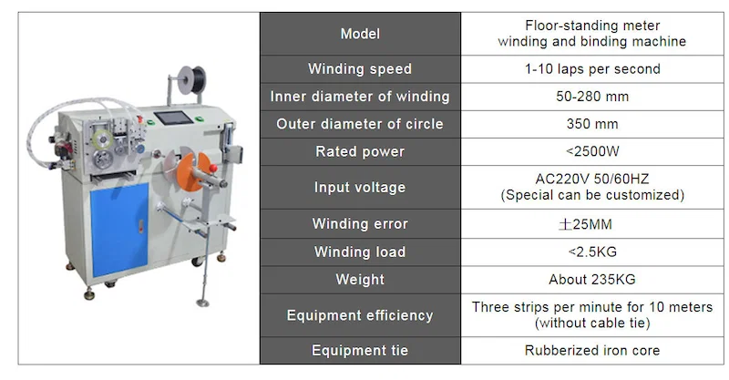 sample of cable Coiling Tying Bundle With Meter Counting, Wire Cutting coil Winding Binding Machine, Cable Rewinding Machine, Fully Automatic Binding Wire Tying Machine, Wire Winding Coil Machine  sample of cable Coiling Tying Bundle With Meter Counting, Wire Cutting coil Winding Binding Machine, Cable Rewinding Machine, Fully Automatic Binding Wire Tying Machine, Wire Winding Coil Machine